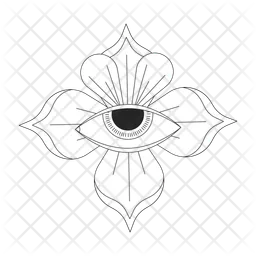 Four Petals Flower  Icon