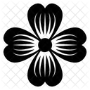 Four Petals Flower Flower Flower Design Icon