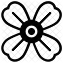 Four Petals Flower Flower Flower Design Icon