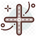Four Road Roads Crossing Icon