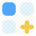 Four square grid plus  Icon