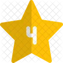 Four Star Rating Review Icon