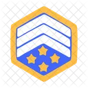 Four star rank badge  Icon