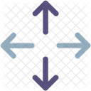 Four Way Direction  Icon