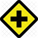 Four way intersection  Icon