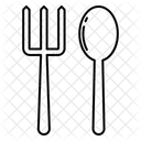 Fourchette et couteau  Icône