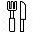 Fourchette Et Couteau Couteau Fourchette Icon