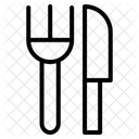 Fourchette Et Couteau Couteau Fourchette Icon