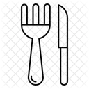 Fourchette Et Couteau Icon