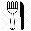 Fourchette Et Couteau Icon