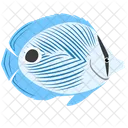 Foureye Butterfly Fish Sea Creature Animal Icon