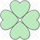Fourleaf Four Leaf Clover Luck Icon