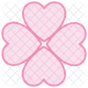 Fourleaf Four Leaf Clover Luck Icono