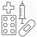 Fournitures Medicales Thinline Icon Icône