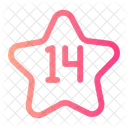 Fourteen Number Shapes And Symbols Icon