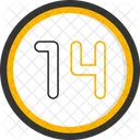 Fourteen Count Counting Icon