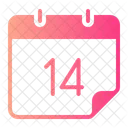 Fourteen Calendar Calender Icon