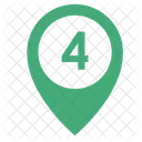 Four Way Number Icon