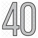 Numbers Days 40 Icon