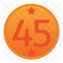 Fourty five  Icon