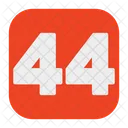 Fourty Four 44 Number Icon