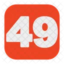 Fourty Nine 49 Number Icon