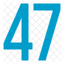 Fourty Seven Numbers Icon