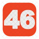 Fourty Six Number  Icon