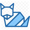 Fox Animal Paper Icon