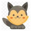 Fox Kawaii Animal Icon