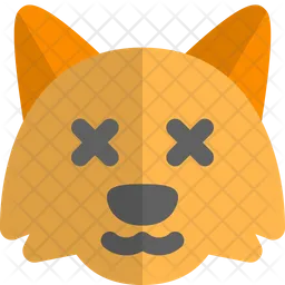 Fox Death Eyes Emoji Icon