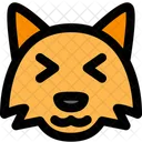 Fox Grinning Squinting Icon