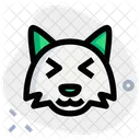 Fox Grinning Squinting  Icon