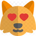 Fox Heart Eyes Animal Wildlife Icon