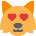 Fox Heart Eyes Icon