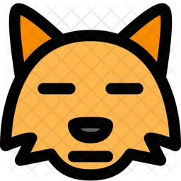 Fox Meh Emoji Icon