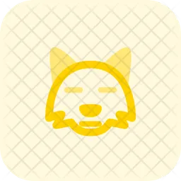 Fox Meh Emoji Icon