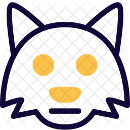 Fox Neutral Emoji Icon