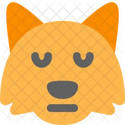 Fox Neutral Closed Eyes Emoji Icon