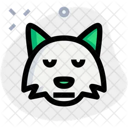 Fox Neutral Closed Eyes Emoji Icon