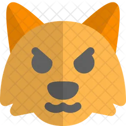 Fox Pouting Emoji Icon