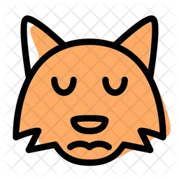 Fox Sad Emoji Icon
