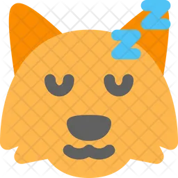 Fox Sleeping Emoji Icon