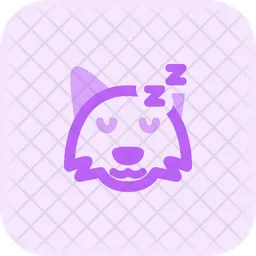 Fox Sleeping Emoji Icon
