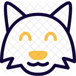 Fox Smile Emoji Icon