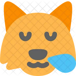 Fox Snoring Emoji Icon