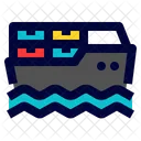 Fracht Schiff Versand Icon