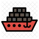 Fracht Schiff Tanker Icon