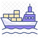 Frachtschiff Boot Schiff Icon