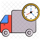 Logistiklieferung Lieferwagen Lastkraftwagen Symbol